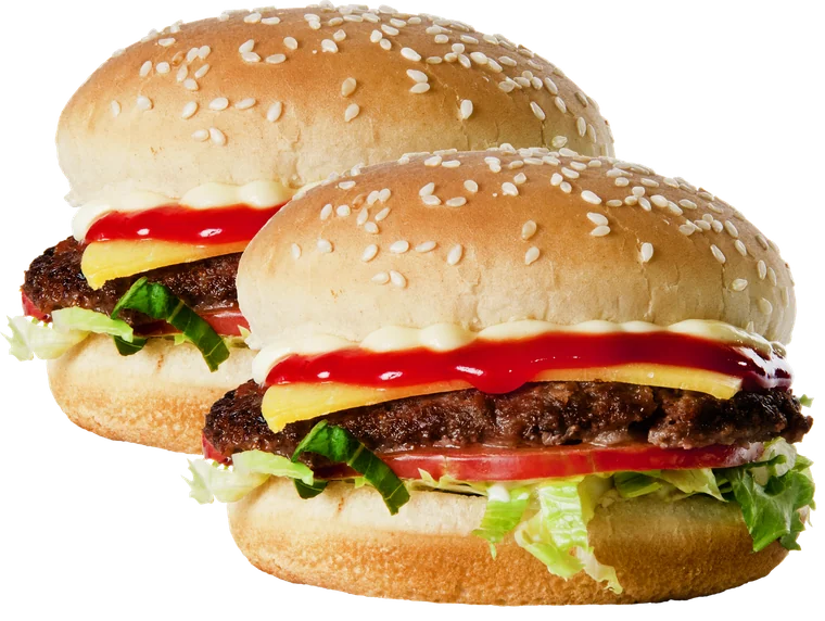 Combo 2 hamburguesas con queso