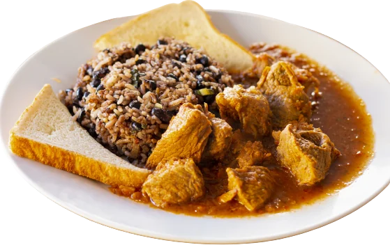 Pinto con carne en salsa